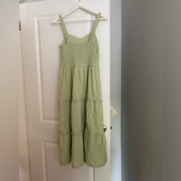 Green Cotton Sundress - Picture 2 of 3